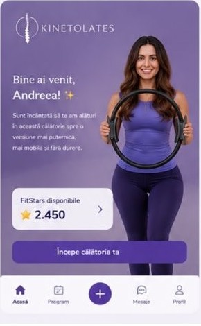 Aplicația KINETOLATES
